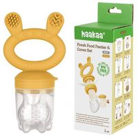 Haakaa Fresh Food Feeder & Cover Set - Mustard